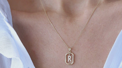 14K Altın Harfli Kolye
